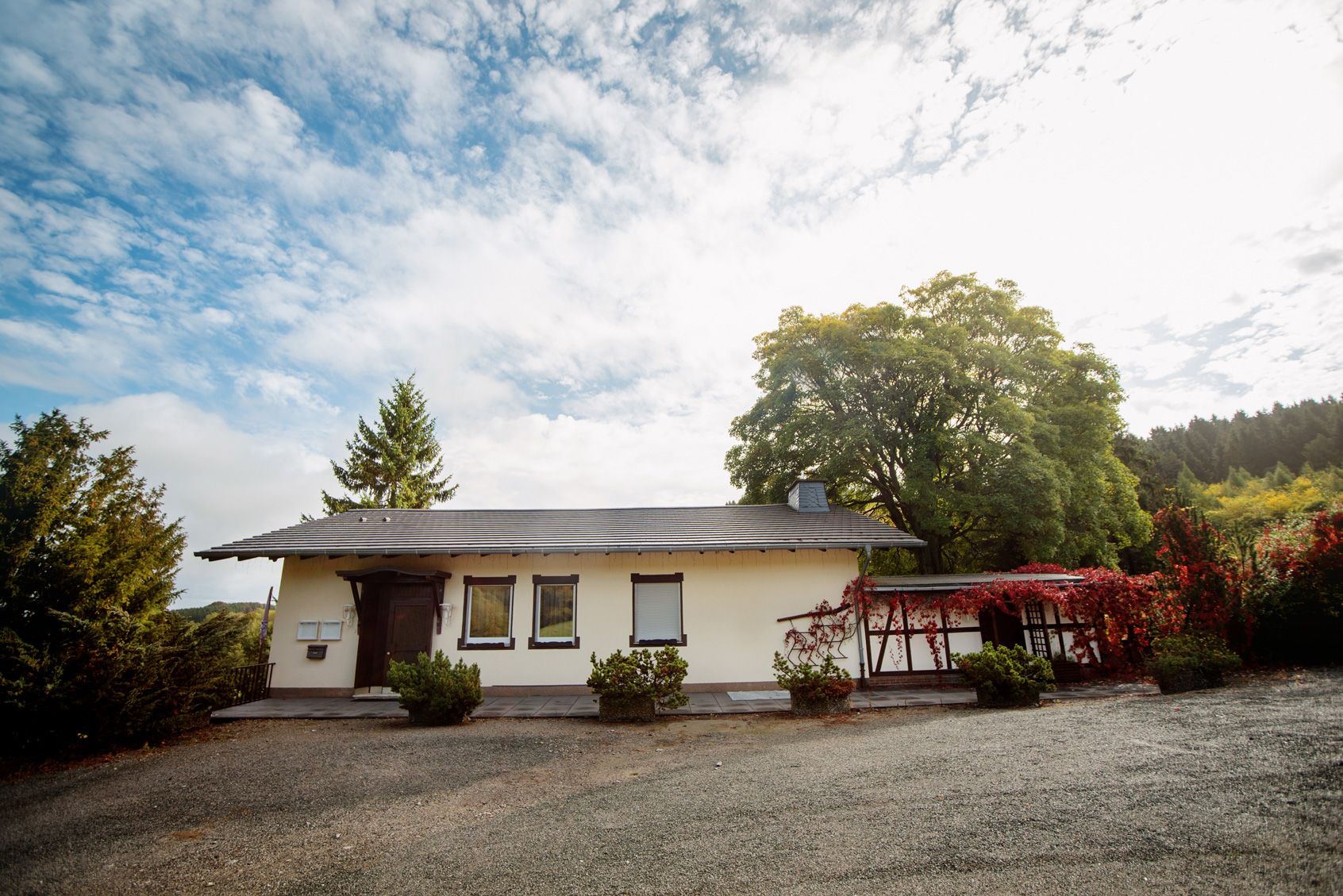 Vooraanzicht Familien Ferienhaus Zum Holzknecht